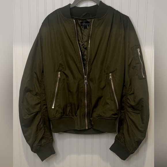 Topshop Bomber Jacket - Picture 3 of 5